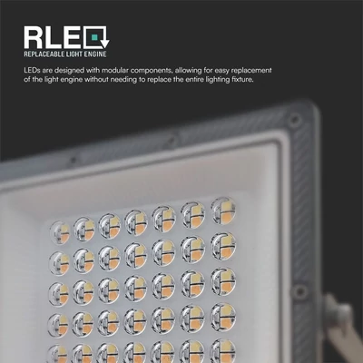 V-TAC 30W LED reflektor, állítható színhőmérséklettel, szürke házzal - SKU 23613