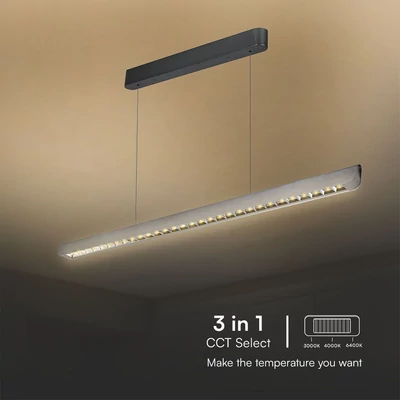 V-TAC 36W mattszürke lineáris spotlámpa, állítható CCT, SAMSUNG SMD-vel - SKU 23343