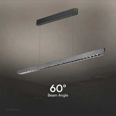 V-TAC 36W mattszürke lineáris spotlámpa, állítható CCT, SAMSUNG SMD-vel - SKU 23343