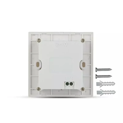 V-TAC 3W beltéri LED lépcsővilágítás, mozgásérzékelővel, természetes fehér - SKU 5570