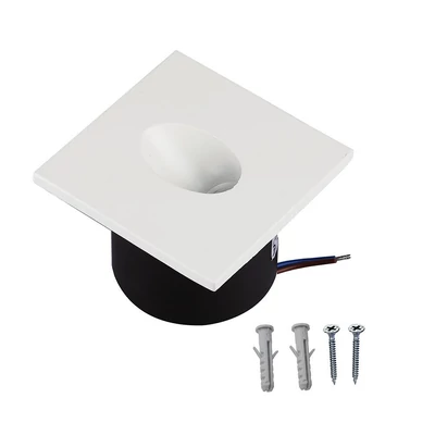 V-TAC 3W beltéri LED lépcsővilágítás, szögletes, természetes fehér - SKU 211210