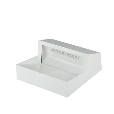 V-TAC 3W fehér LED lépcsővilágítás, szögletes, IP65, meleg fehér - SKU 1402
