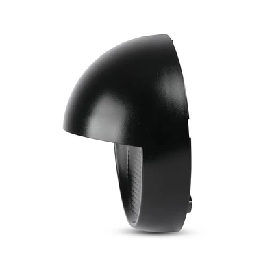 V-TAC 3W fekete LED lépcsővilágítás, kerek, IP65, meleg fehér - SKU 1404