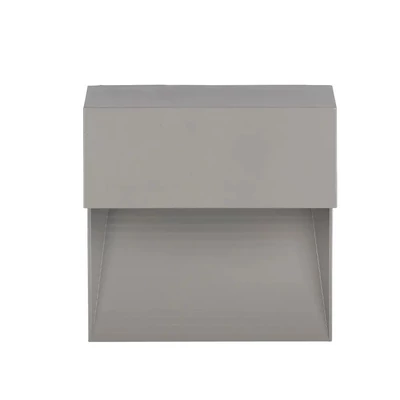 V-TAC 3W szürke LED lépcsővilágítás, szögletes, IP65, meleg fehér - SKU 1400