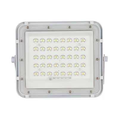 V-TAC 5000mAh napelemes LED reflektor 6W természetes fehér, 400 Lumen, fehér házzal - SKU 7840