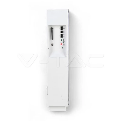 V-TAC 5.12kWh álló lítium akkumulátor, IP20, fehér - SKU 12278