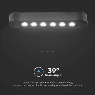 V-TAC 5W spot LED lámpatest Slim 48V mágneses sínhez, természetes fehér - SKU 10233