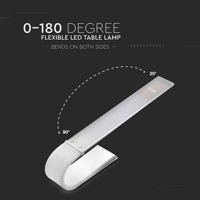 V-TAC 6.5W dimmelhető, akkumulátoros LED lámpa, változtatható színhőmérséklet - SKU 8520