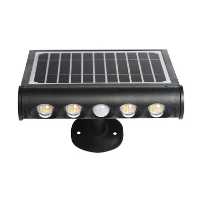 V-TAC 8in1 napelemes 8W LED lámpa, mozgásérzékelővel, természetes fehér - SKU 6849