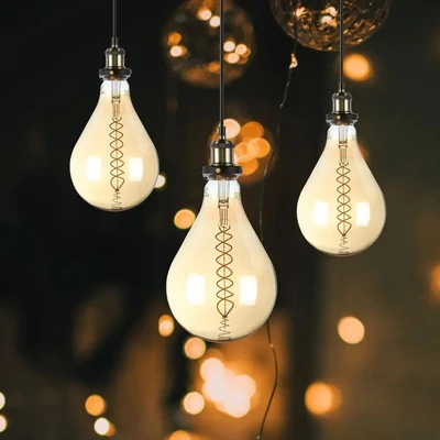 V-TAC 8W borostyán E27 meleg fehér dimmelhető filament LED égő - SKU 7461