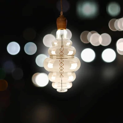 V-TAC 8W füstözött E27 meleg fehér dimmelhető spirál filament S200 LED égő - SKU 217465