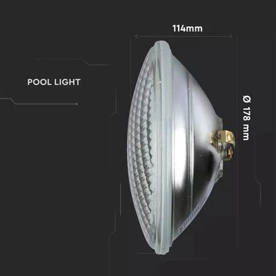 V-TAC 8W LED medencevilágítás, IP68, hideg fehér - SKU 7555