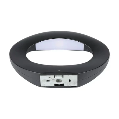 V-TAC 9W beltéri fekete fali LED lámpa meleg fehér - SKU 218309