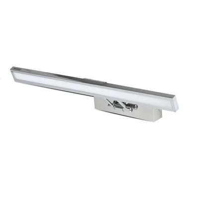V-TAC 9W beltéri króm fali LED lámpa, tükör-/képvilágítás, meleg fehér - SKU 213984