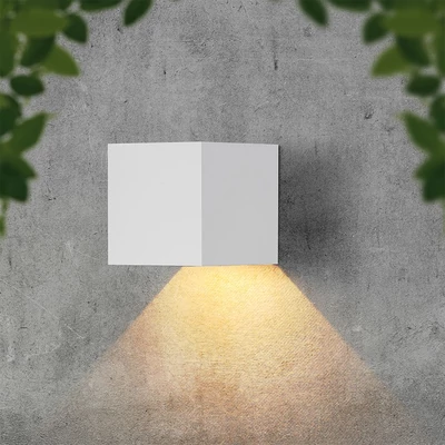 V-TAC 9W COB LED szolár fali fehér lámpa, szenzorral, állítható színhőmérséklettel - SKU 24063