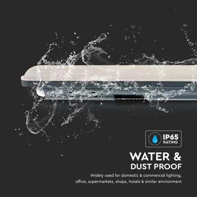 V-TAC ABS LED lámpa 150cm 48W IP65 hideg fehér 120 Lm/W (X-Széria) - SKU 10222