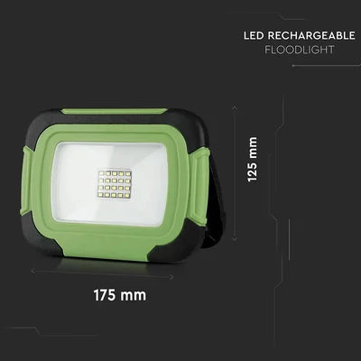 V-TAC akkumulátoros LED reflektor 20W természetes fehér 7200 mAh SOS funkció - SKU 20039