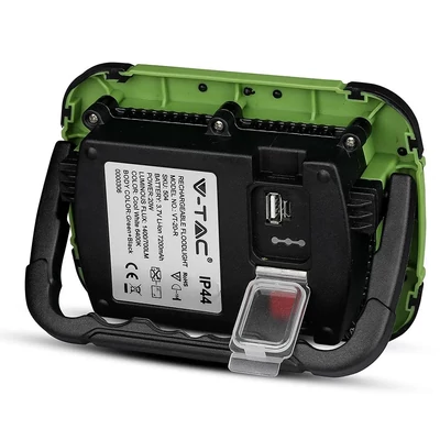 V-TAC akkumulátoros LED reflektor 20W természetes fehér 7200 mAh SOS funkció - SKU 20039