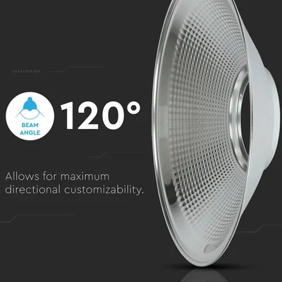 V-TAC alumínium lámpaernyő csarnokvilágítóhoz 120° - SKU 571