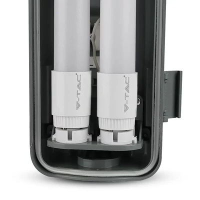 V-TAC armatúra 2 db LED fénycsővel 120cm 36W IP65 természetes fehér - SKU 6387