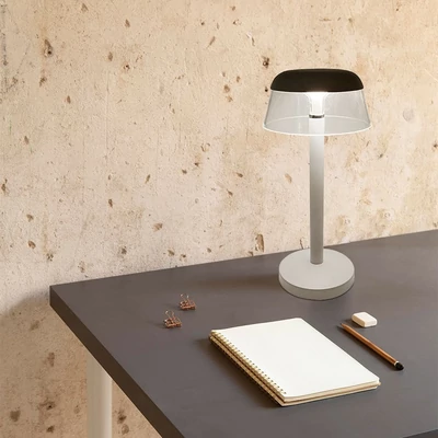 V-TAC asztali akkus lámpa, fehér házzal, CCT, 130x285mm - SKU 23686