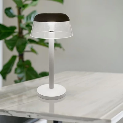 V-TAC asztali akkus lámpa, fehér házzal, CCT, 130x285mm - SKU 23686