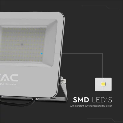 V-TAC B-széria LED reflektor 100W hideg fehér 185 Lm/W, fekete ház - SKU 9895