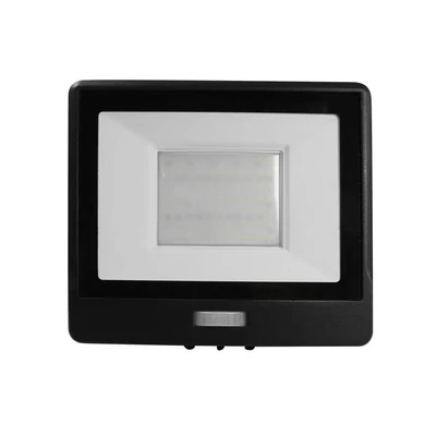 V-TAC beépített mozgásérzékelős LED reflektor 50W hideg fehér, fekete házzal - SKU 20291
