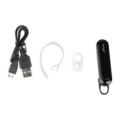 V-TAC Bluetooth fülhallgató, fekete - SKU 7702