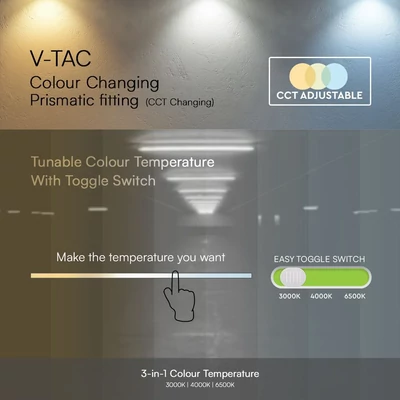 V-TAC bútor, - és pultvilágító LED lámpa 117cm 40W CCT - SKU 23680