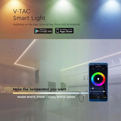 V-TAC CCT LED szalag WiFi vezérlő távirányítóval 12/24V - SKU 2902