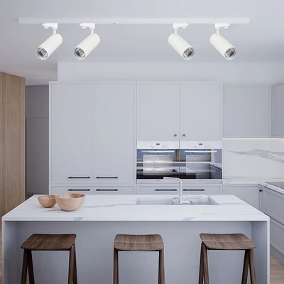 V-TAC COB LED sínes spotlámpa, 40W, 3in1 színhőmérséklet, fehér házzal - SKU 8843