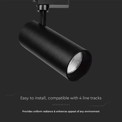 V-TAC COB LED sínes spotlámpa állítható 35W CRI>90 természetes fehér - SKU 20486