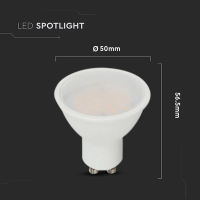 V-TAC CREE GU10 LED spot égő 10W hideg fehér 110° - SKU 218806