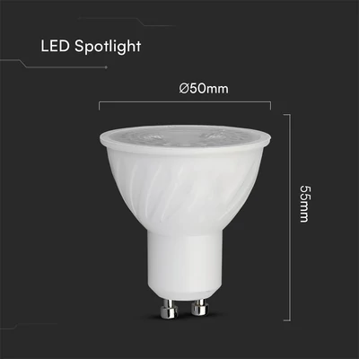 V-TAC CREE GU10 LED spot égő dimmelhető 6W természetes fehér 110° - SKU 211996