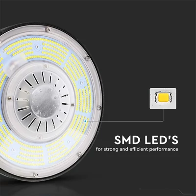 V-TAC csarnokvilágító LED lámpa, 200W 100° hideg fehér, 185 Lm/W - SKU 7657