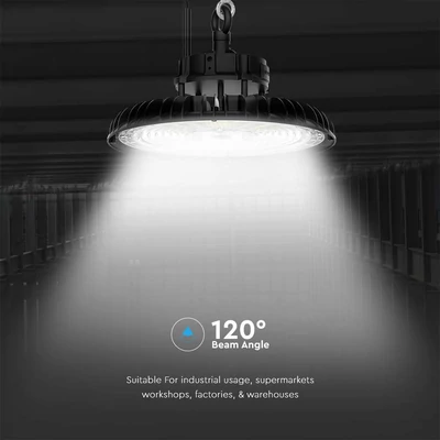 V-TAC csarnokvilágító LED lámpa 200W, 120°, állítható színhőmérséklettel, 160 Lm/W - SKU 10467
