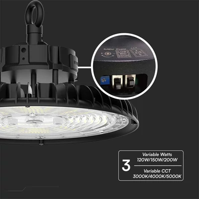 V-TAC csarnokvilágító LED lámpa 200W, 120°, állítható színhőmérséklettel, 160 Lm/W - SKU 10467