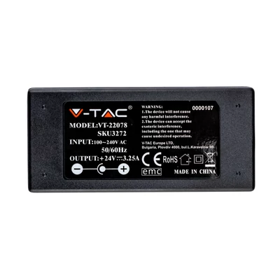 V-TAC DC24V COB LED szalag szett IP20, 512 db/m, Meleg fehér - SKU 2679