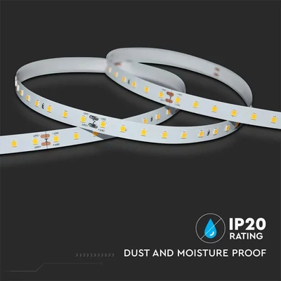 V-TAC DC24V SMD LED szalag IP20, SMD 2835 chip, 90 LED/m, 200Lm/W, hideg fehér - SKU 2698