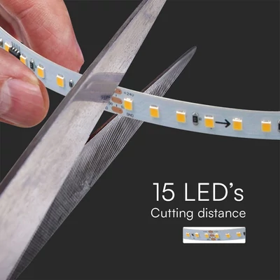 V-TAC DC24V természetes fehér futófény, SMD 2835, 120 LED/m, 10 méter/tekercs - SKU 23608