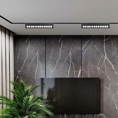 V-TAC dönthető 12W spot LED lámpatest Slim 48V mágneses sínhez, természetes fehér - SKU 10260