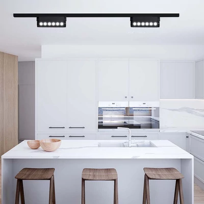 V-TAC dönthető 5W spot LED lámpatest Slim 48V mágneses sínhez, természetes fehér - SKU 10257