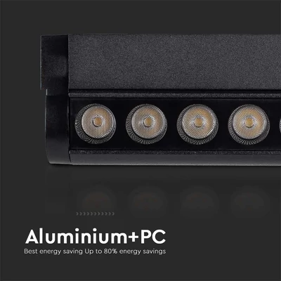 V-TAC dönthető 5W spot LED lámpatest Slim 48V mágneses sínhez, természetes fehér - SKU 10257