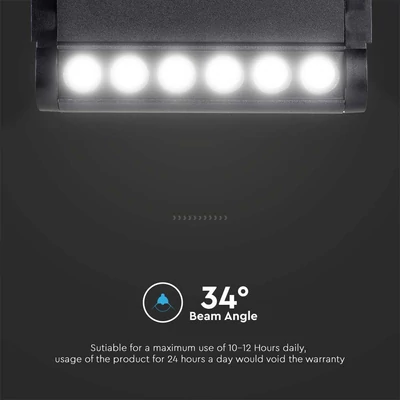 V-TAC dönthető 5W spot LED lámpatest Slim 48V mágneses sínhez, természetes fehér - SKU 10257