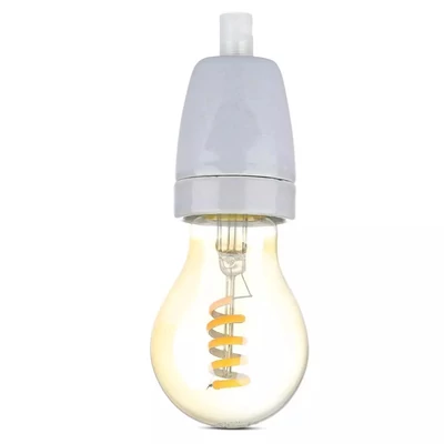 V-TAC E27 szürke porcelán foglalat - SKU 3800