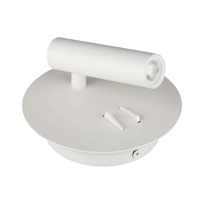 V-TAC fali LED COB olvasólámpa fehér 3+6W meleg fehér - SKU 1489