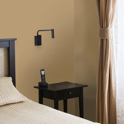 V-TAC fali LED COB olvasólámpa kapcsolóval és USB töltővel, fekete 3W meleg fehér - SKU 211487