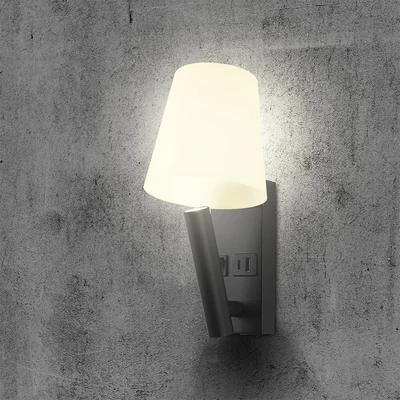 V-TAC fali olvasólámpa 2W CREE LED lámpa USB töltővel, meleg fehér, fekete ház - SKU 240016