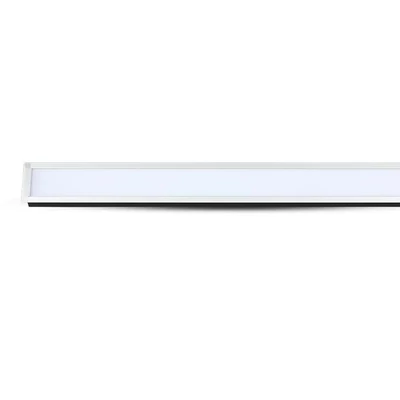 V-TAC fehér 7 cm széles süllyeszthető lineáris LED lámpa 121cm 40W természetes fehér - SKU 21380